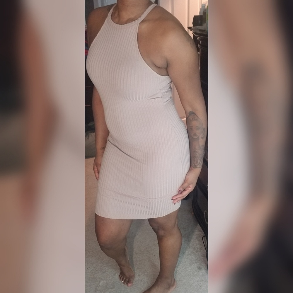 NWOT Tan/Brown Everyday Dress